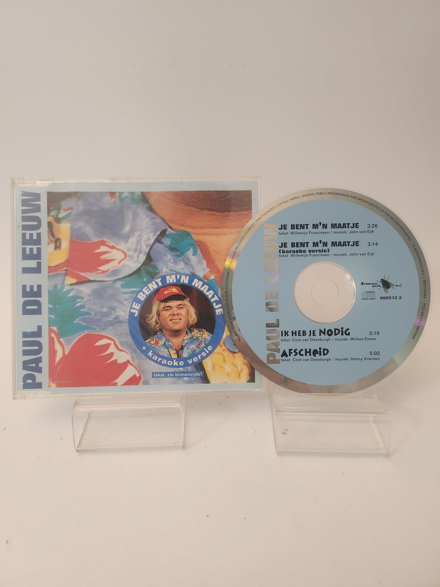 Paul de Leeuw: Je Bent m’n Maatje CD Single - CD Single