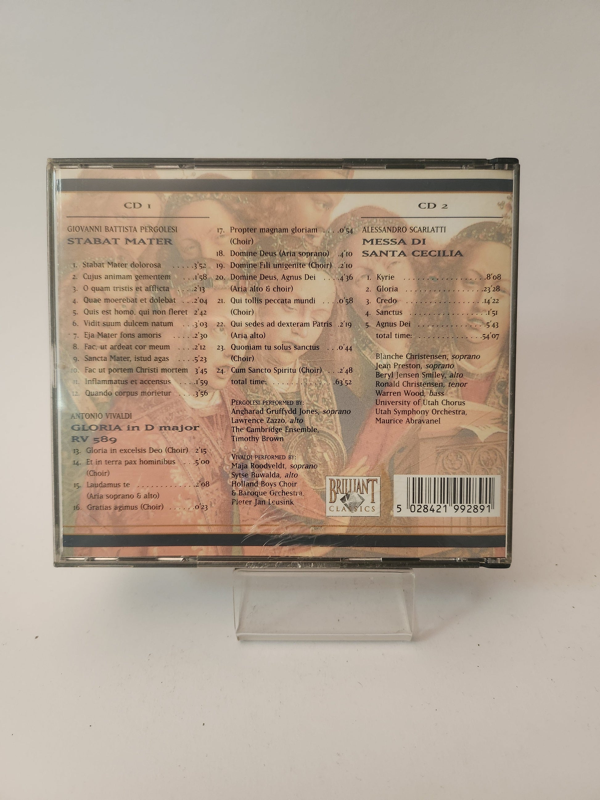 Pergolesi/ Scarlatti/ Vivaldi Dubbel CD - Cd