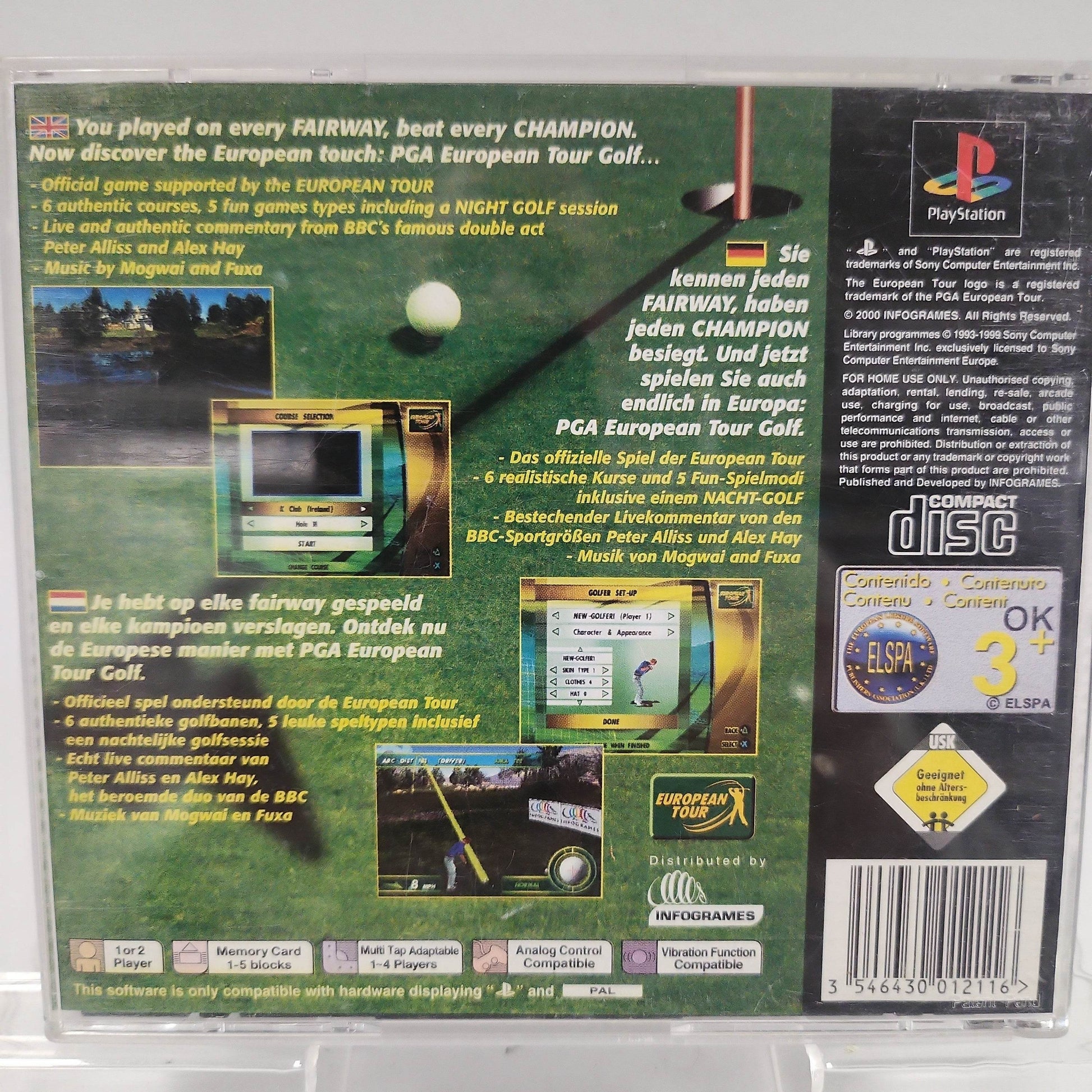 PGA European Tour Golf Playstation 1 - Feniks Gameshop