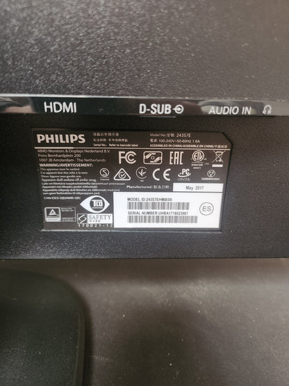 Philips 243S LED Monitor 24Inch PC Beeldscherm - PC Beeldscherm