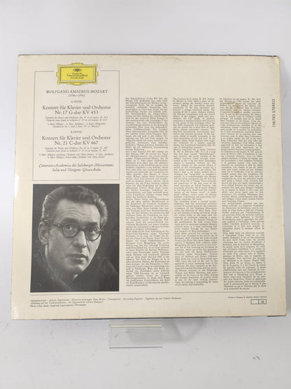 Piano Concertos No 17 G Major KV 453 No 21 C Major KV 467 LP Vinyl - Lp Vinyl