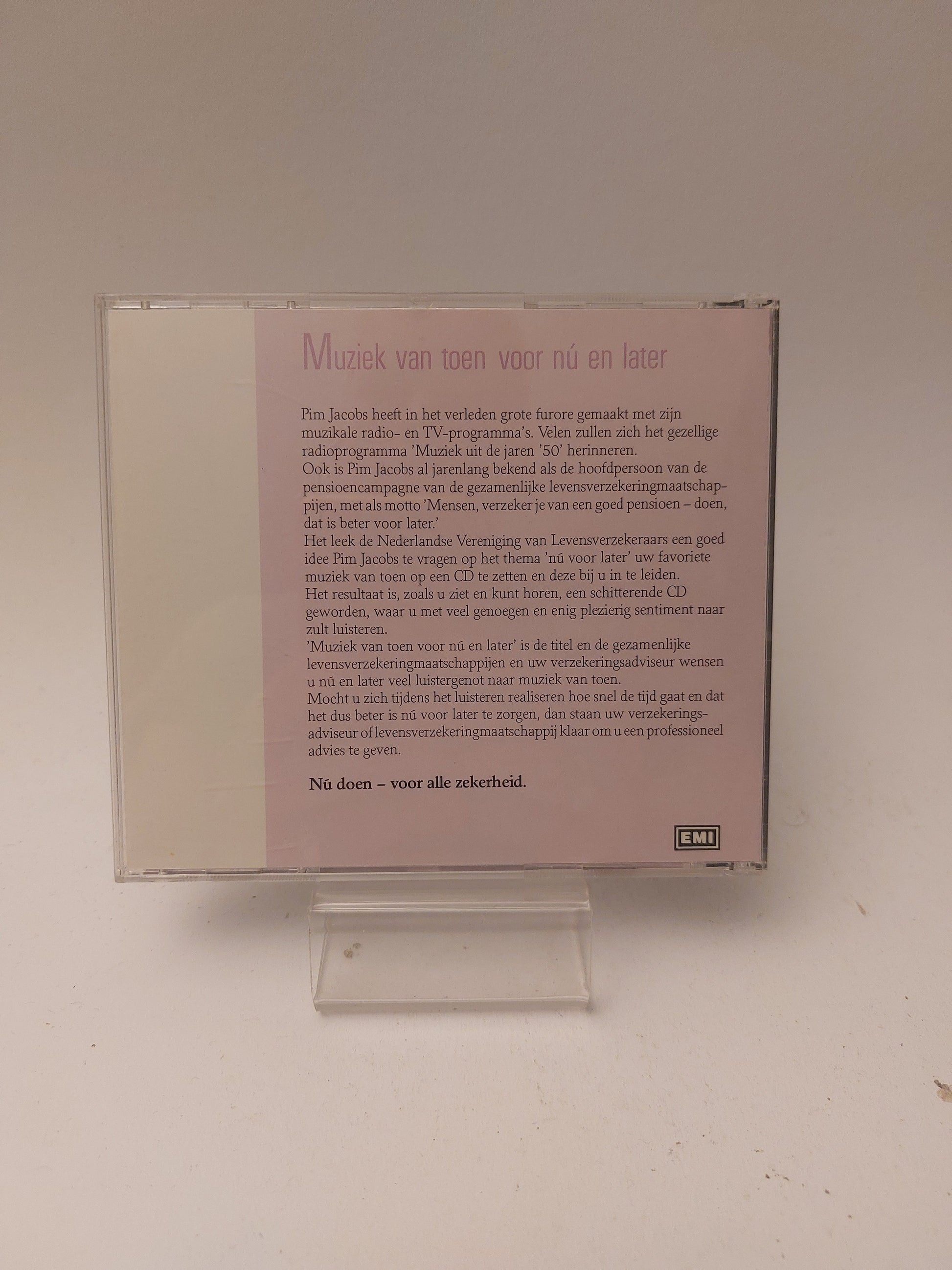 Pim Jacobs: Muziek van Toen voor nu en Later CD - Cd