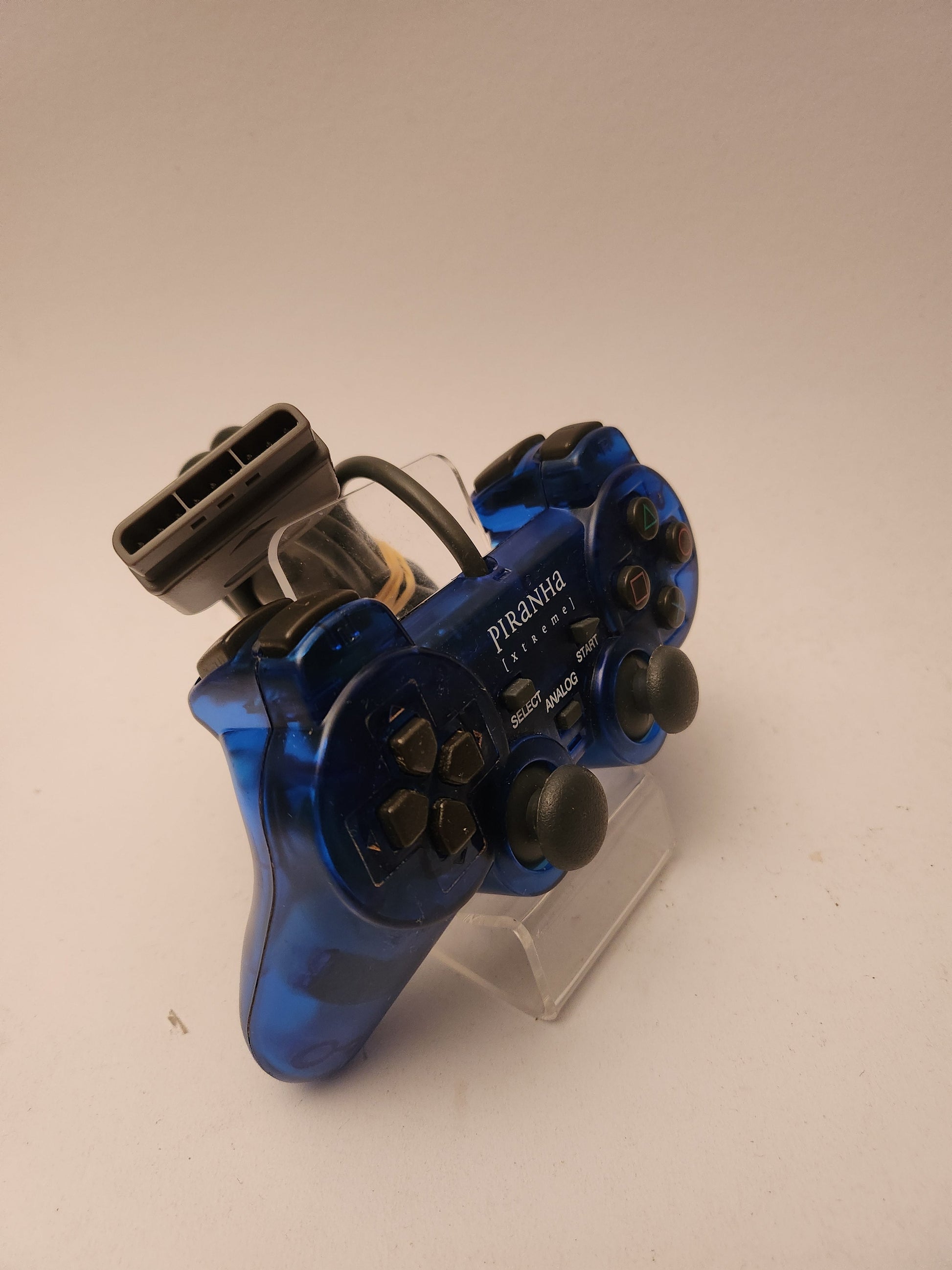 Piranha Xtreme Transparant Blue Controller Playstation 1 - Playstation 1 Accessoires