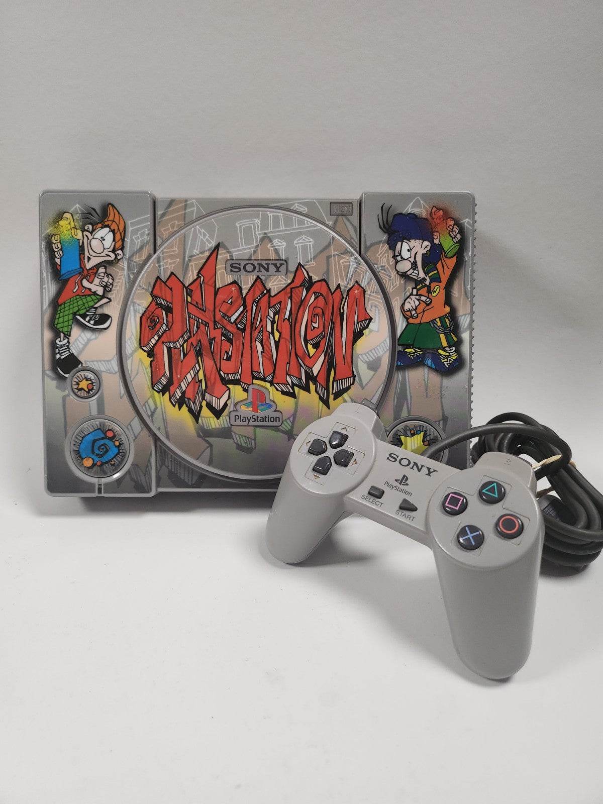 Playstation 1, 1 controller en alle kabels - Feniks Gameshop