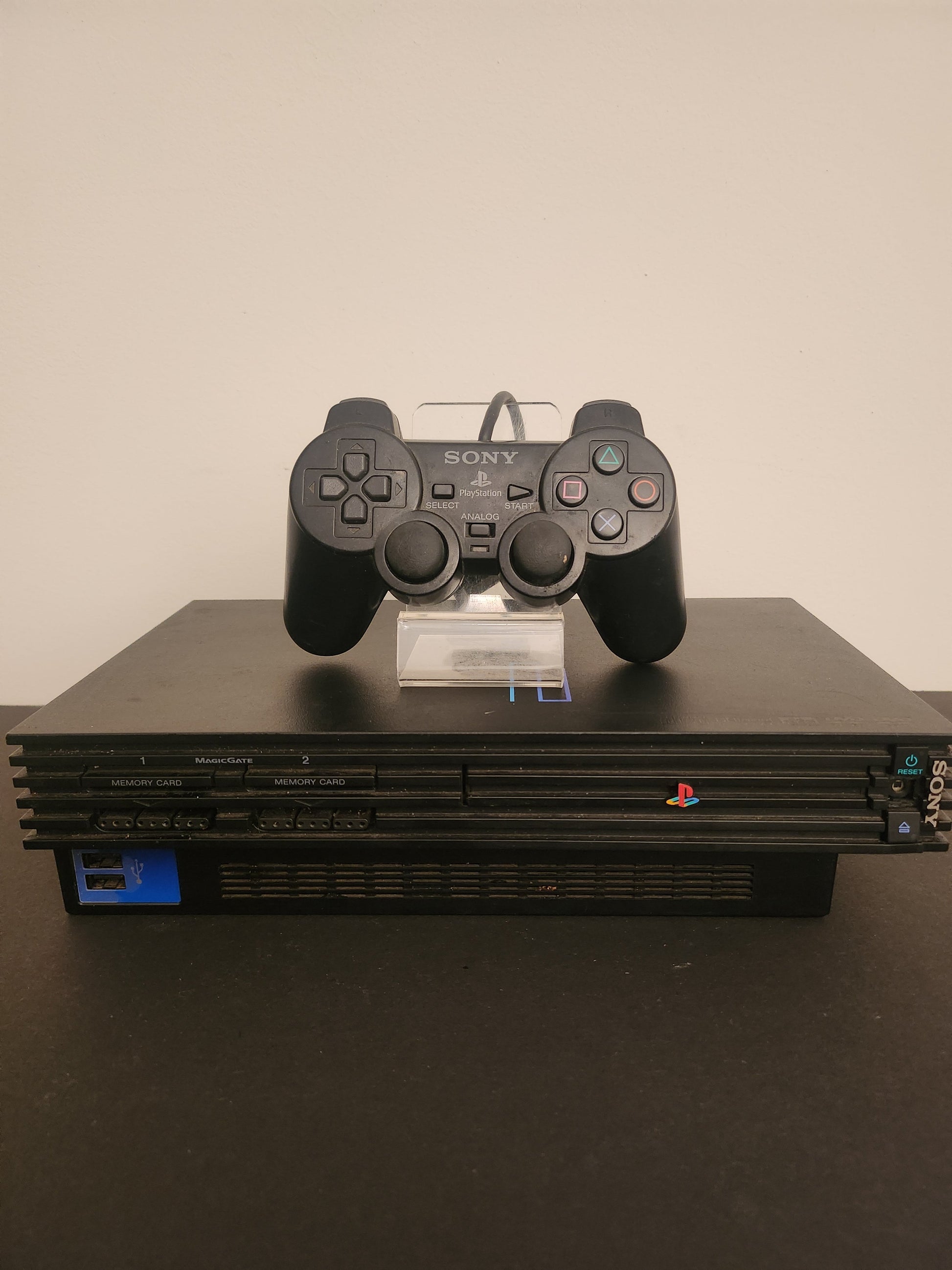 PlayStation 2 Phat Zwart SCPH-50004 + Originele Controller - Playstation 2 Consoles
