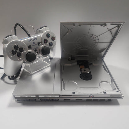 Zilver Slim Playstation 2 + Sony Controller SCPH-77004 - Feniks Gameshop