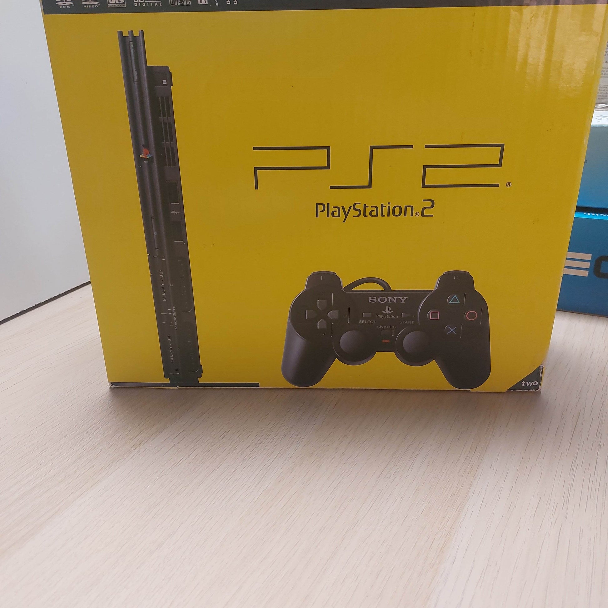 Playstation 2 Zwart Slim Boxed 1 Controller & Memorycard - Feniks Gameshop