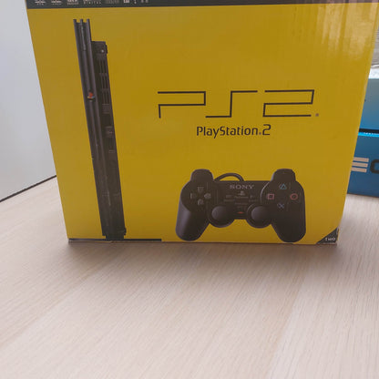 Playstation 2 Zwart Slim Boxed 1 Controller & Memorycard - Feniks Gameshop