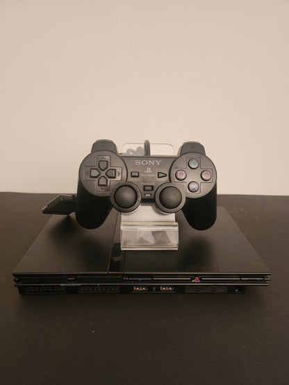 PlayStation 2 Slim Zwart SCPH-75004 + Originele Controller - Playstation 2 Consoles