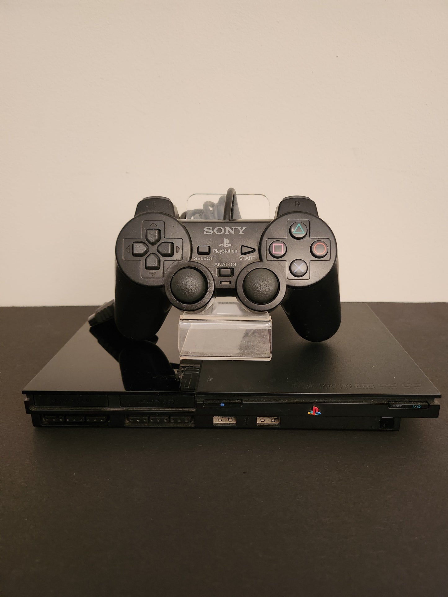 PlayStation 2 Slim Zwart SCPH-90004 + Originele Controller - Playstation 2 Consoles