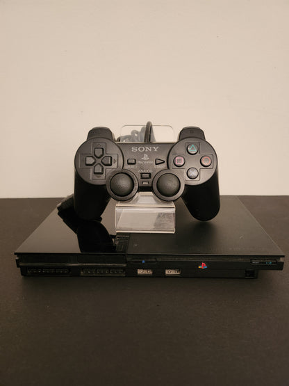 PlayStation 2 Slim Zwart SCPH-90004 + Originele Controller - Playstation 2 Consoles