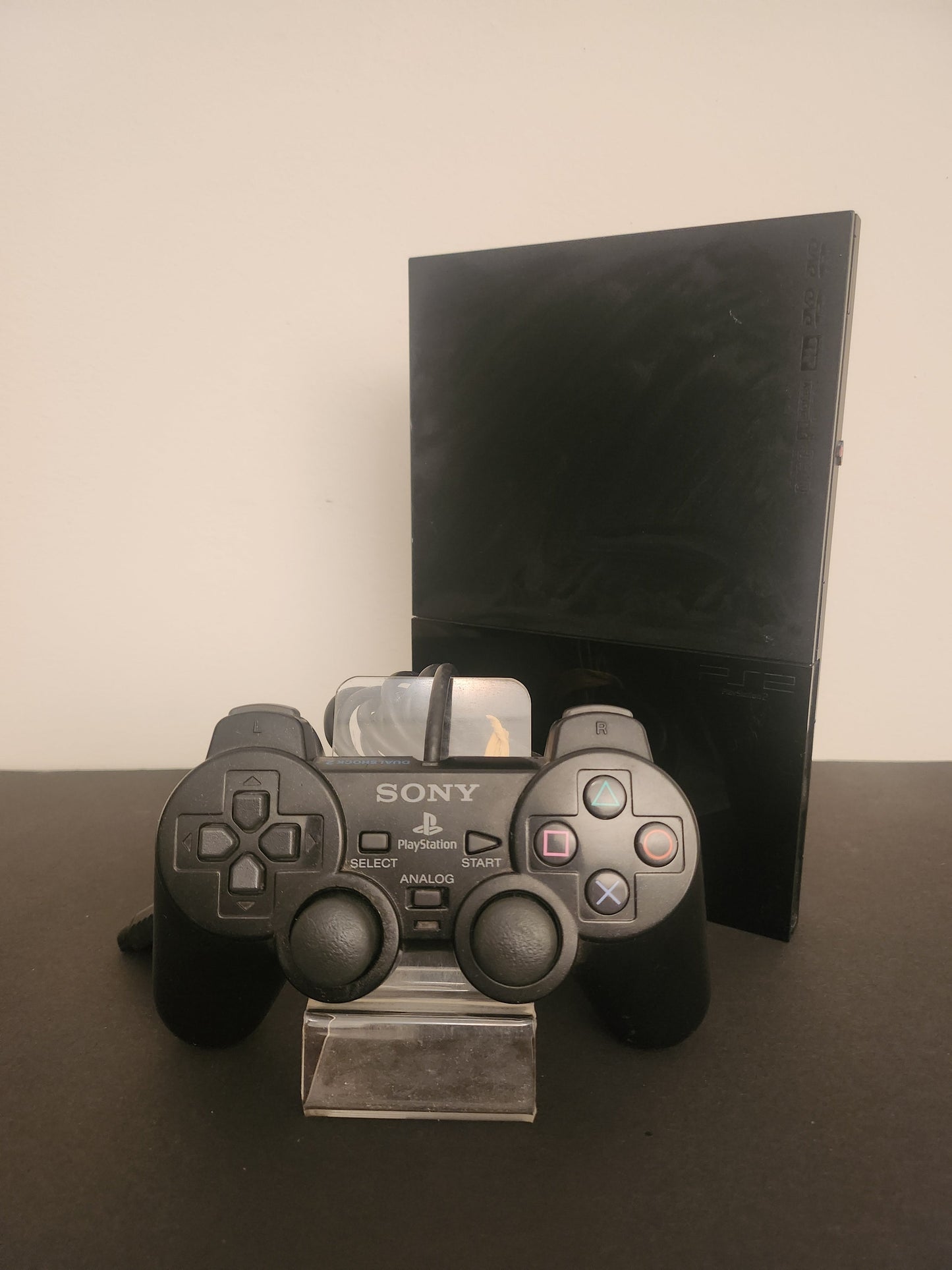 PlayStation 2 Slim Zwart SCPH-90004 + Originele Controller - Playstation 2 Consoles
