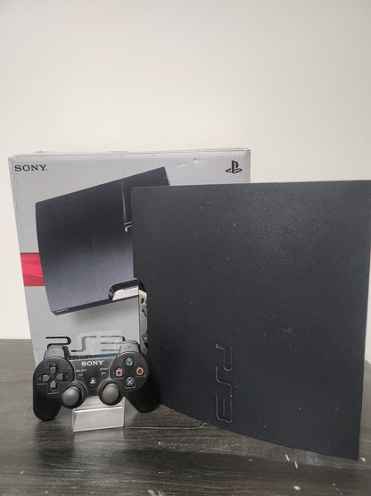 PlayStation 3 Slim 320GB Boxed + DualShock 3 + Boekjes - playstation 3 consoles