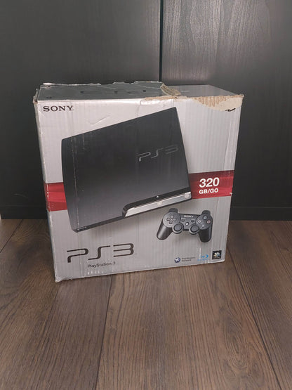 Playstation 3 Slim Zwart 320 gb in doos - Feniks Gameshop
