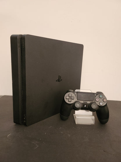 PlayStation 4 Slim 500GB Zwart + Sony Controller - Playstation 4 Consoles