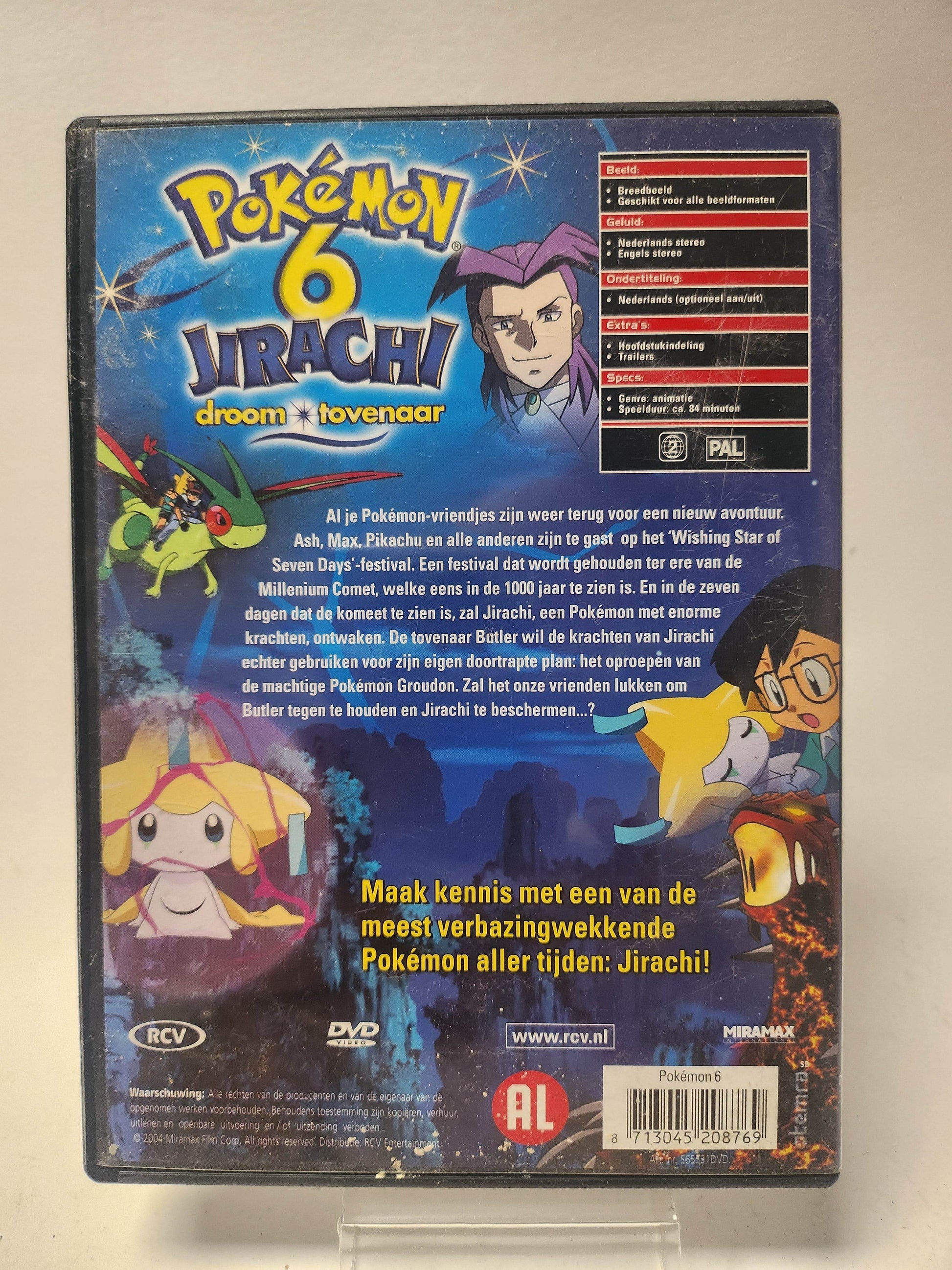 Pokemon 6 Jirachi Droom Tovenaar DVD Kids - Feniks Gameshop