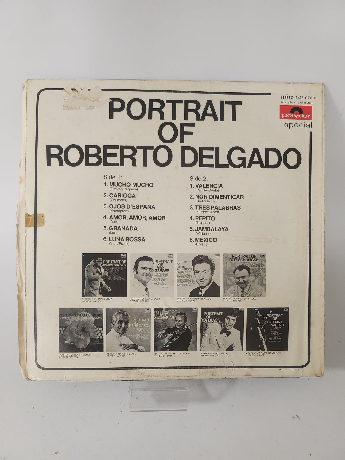 Portrait of Roberto Delgado LP Vinyl - Lp Vinyl