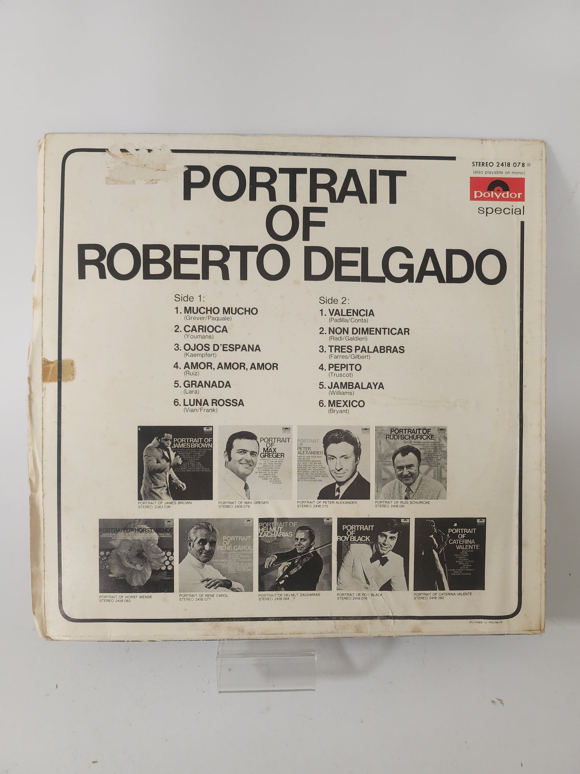 Portrait of Roberto Delgado LP Vinyl - Lp Vinyl