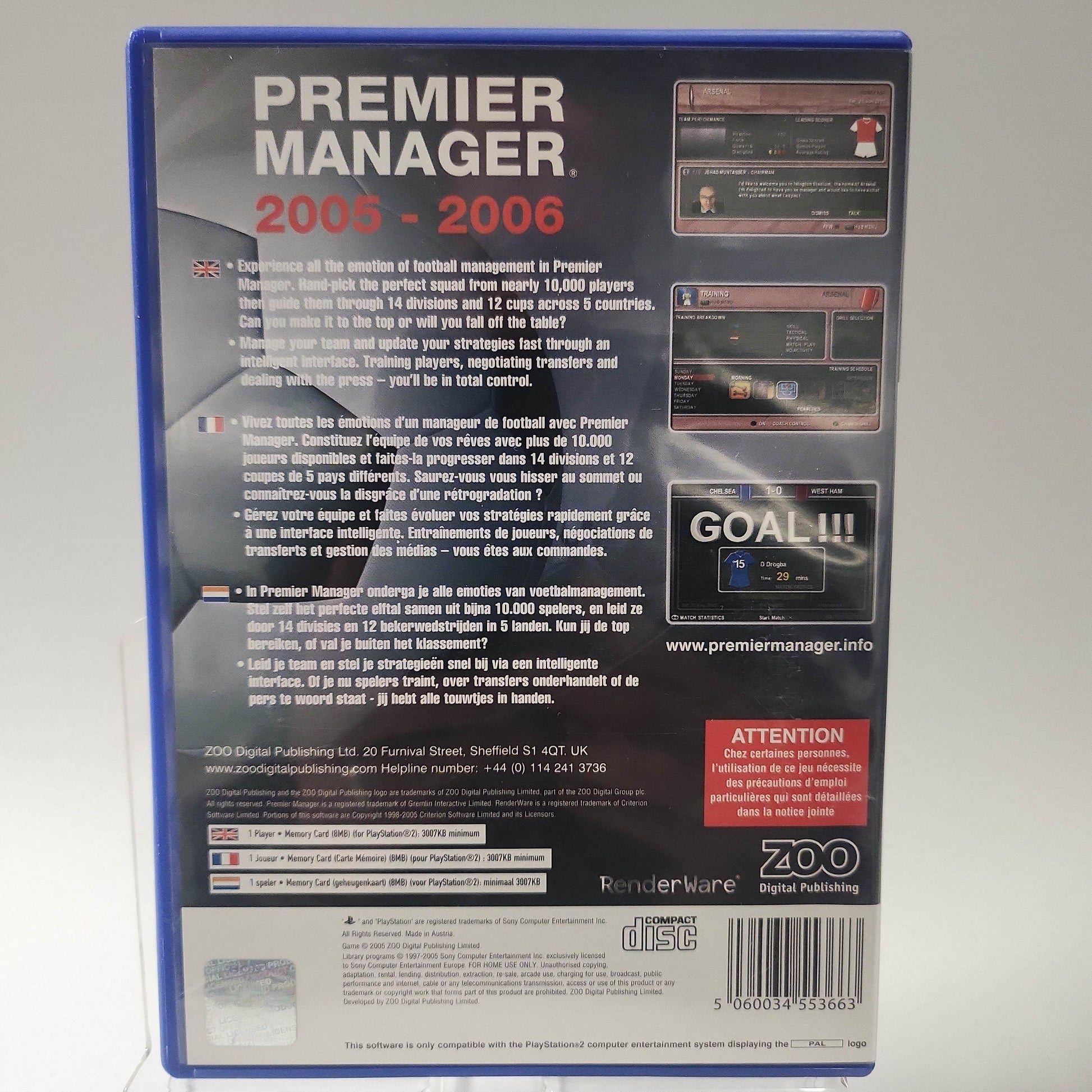 Premier Manager 2005-2006 Playstation 2 - Feniks Gameshop
