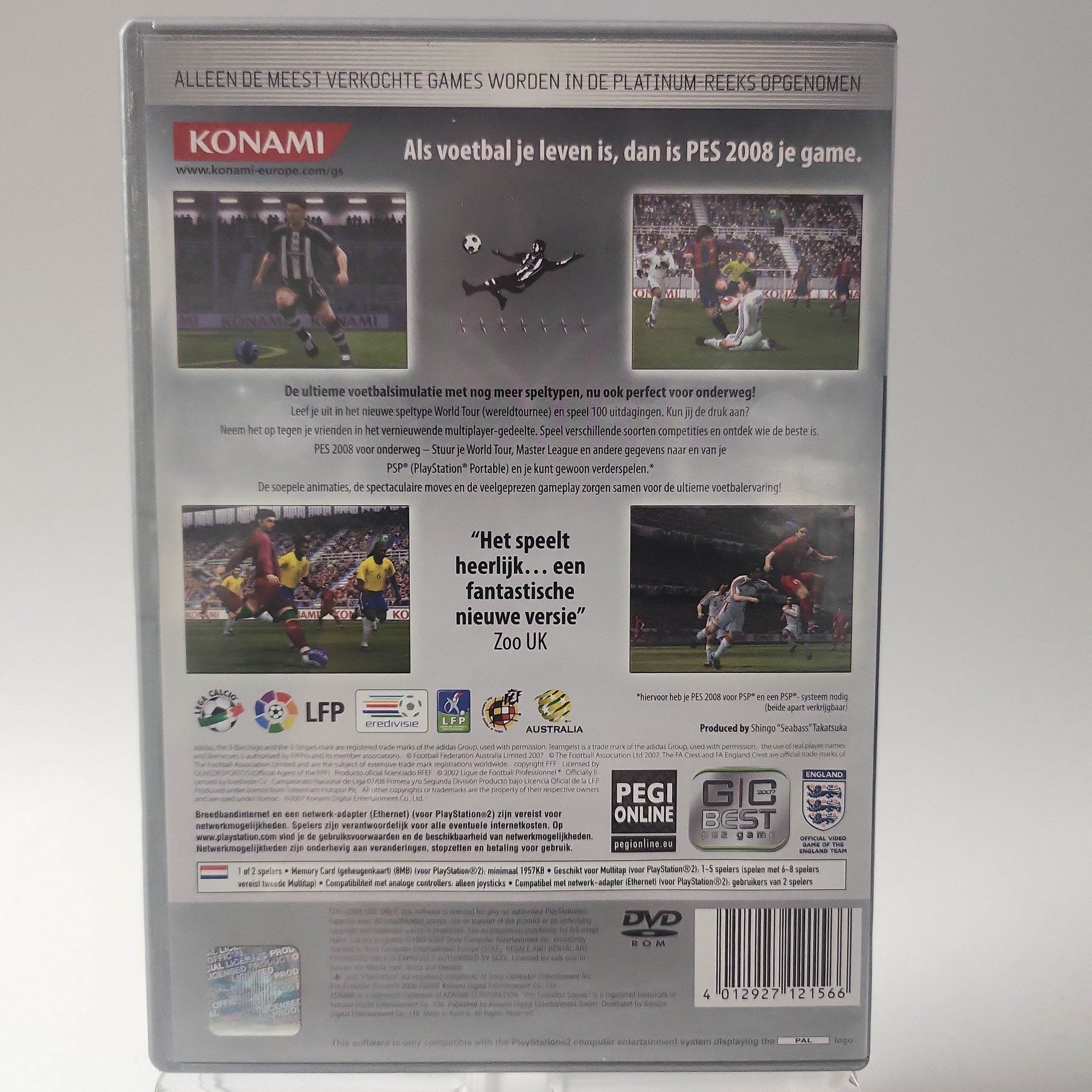 Pro Evolution Soccer 2008 Platinum Edition Playstation 2 - Feniks Gameshop