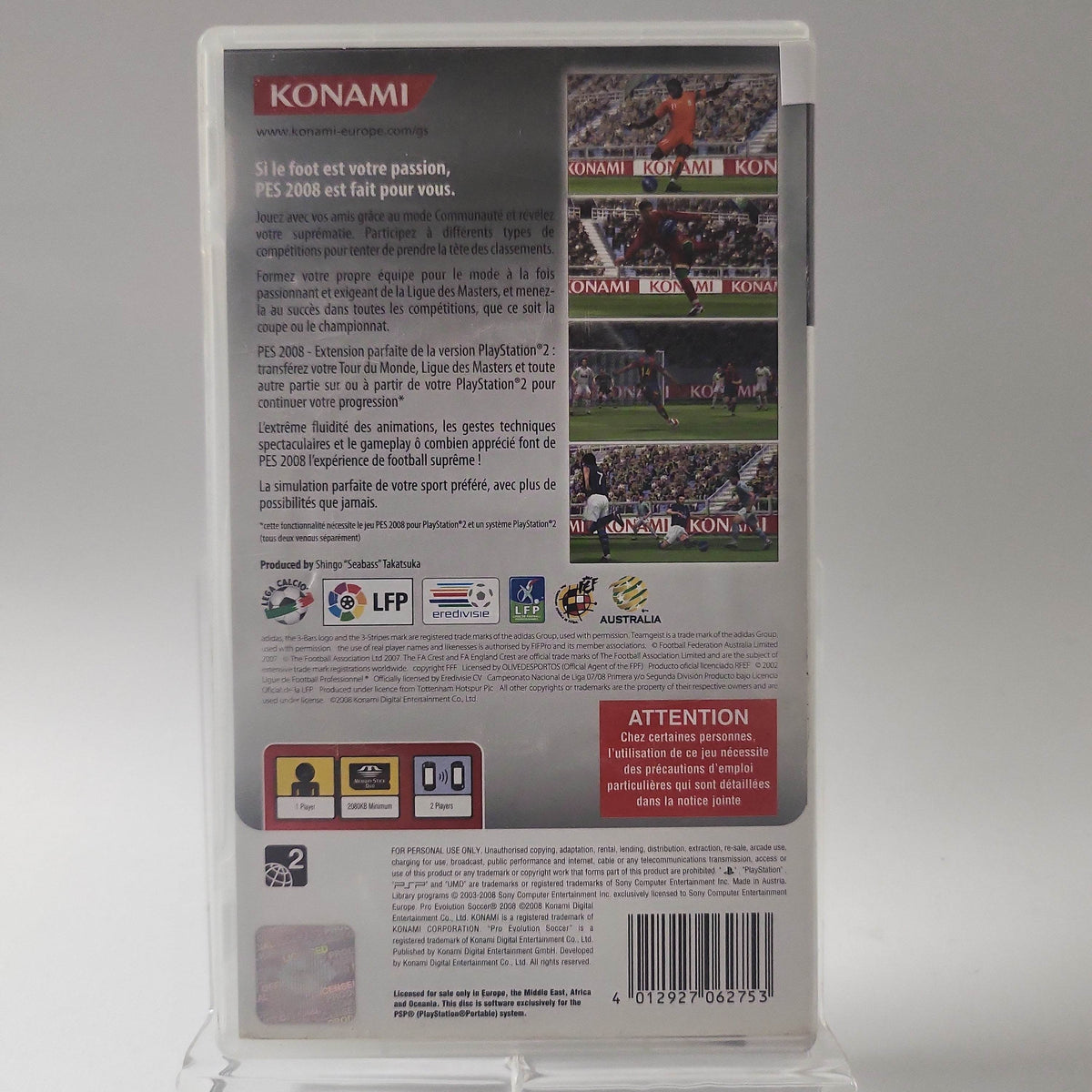 Pro Evolution Soccer 2008 Playstation Portable - Feniks Gameshop