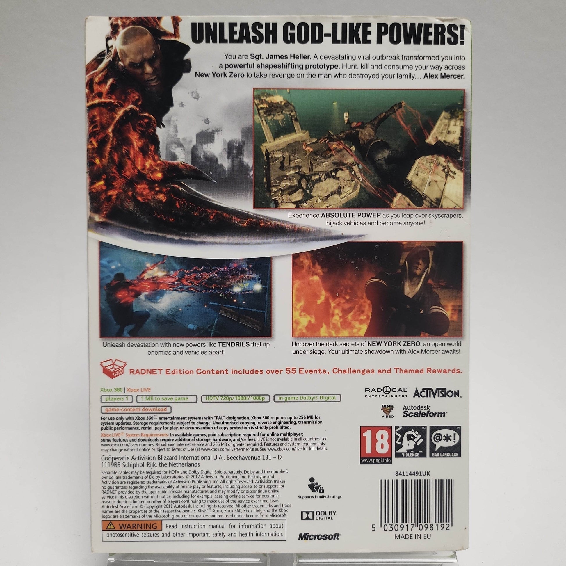 Prototype 2 + Cover Xbox 360 - Feniks Gameshop