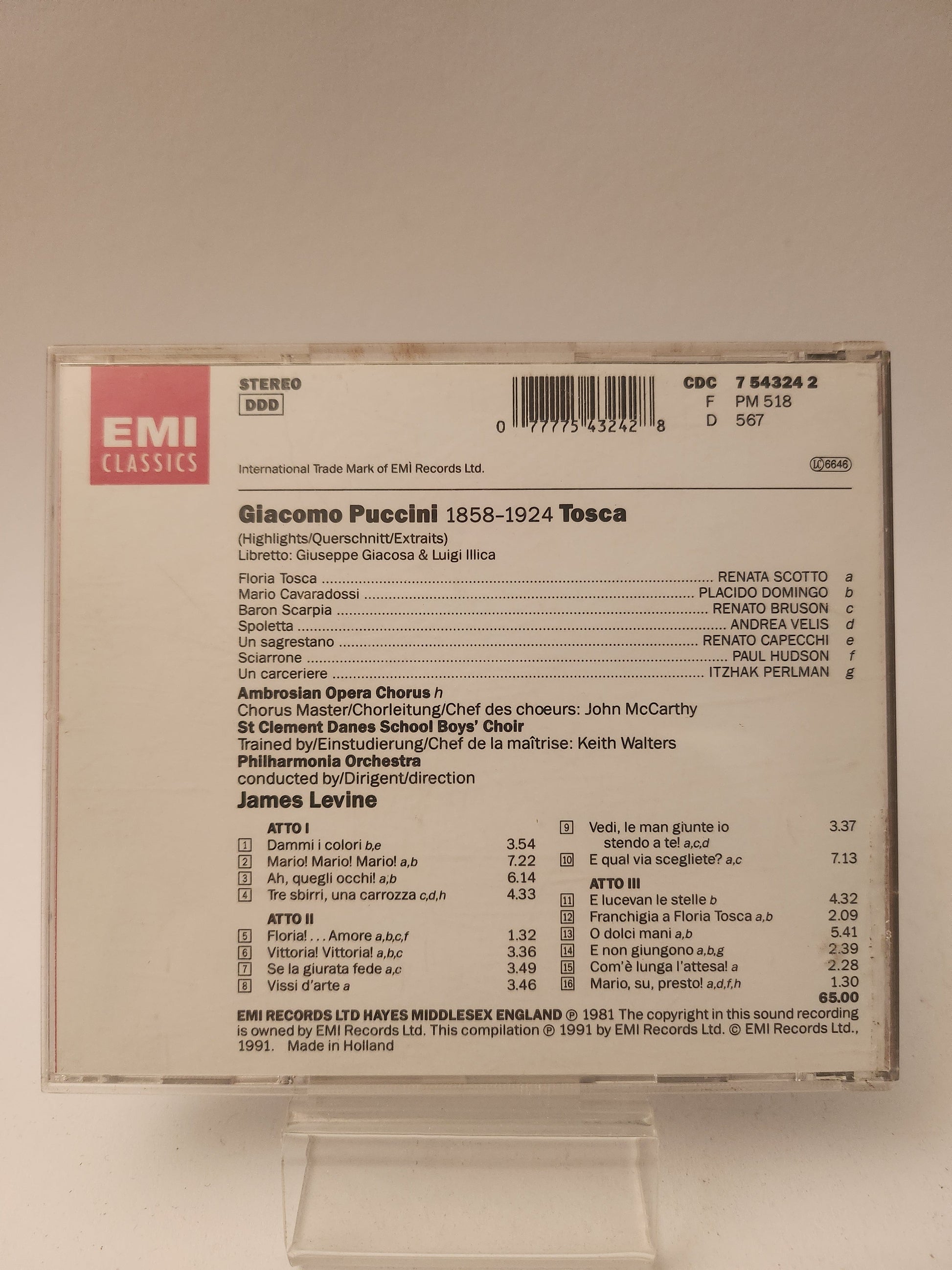 Puccini: Tosca CD - Cd