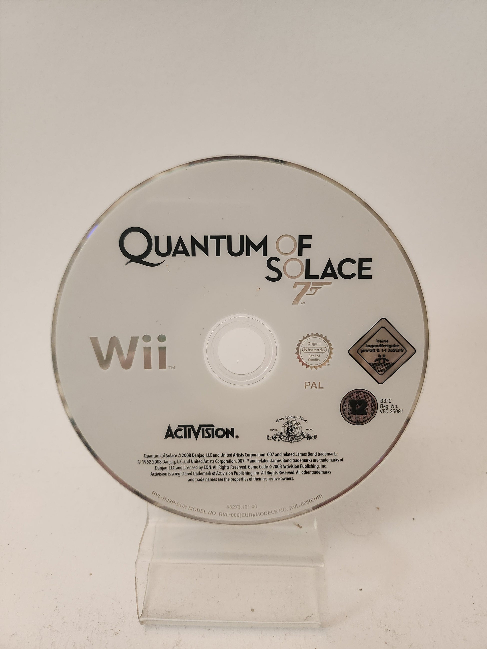 Quantum of Solace (Disc Only) Nintendo Wii - Nintendo Wii Games