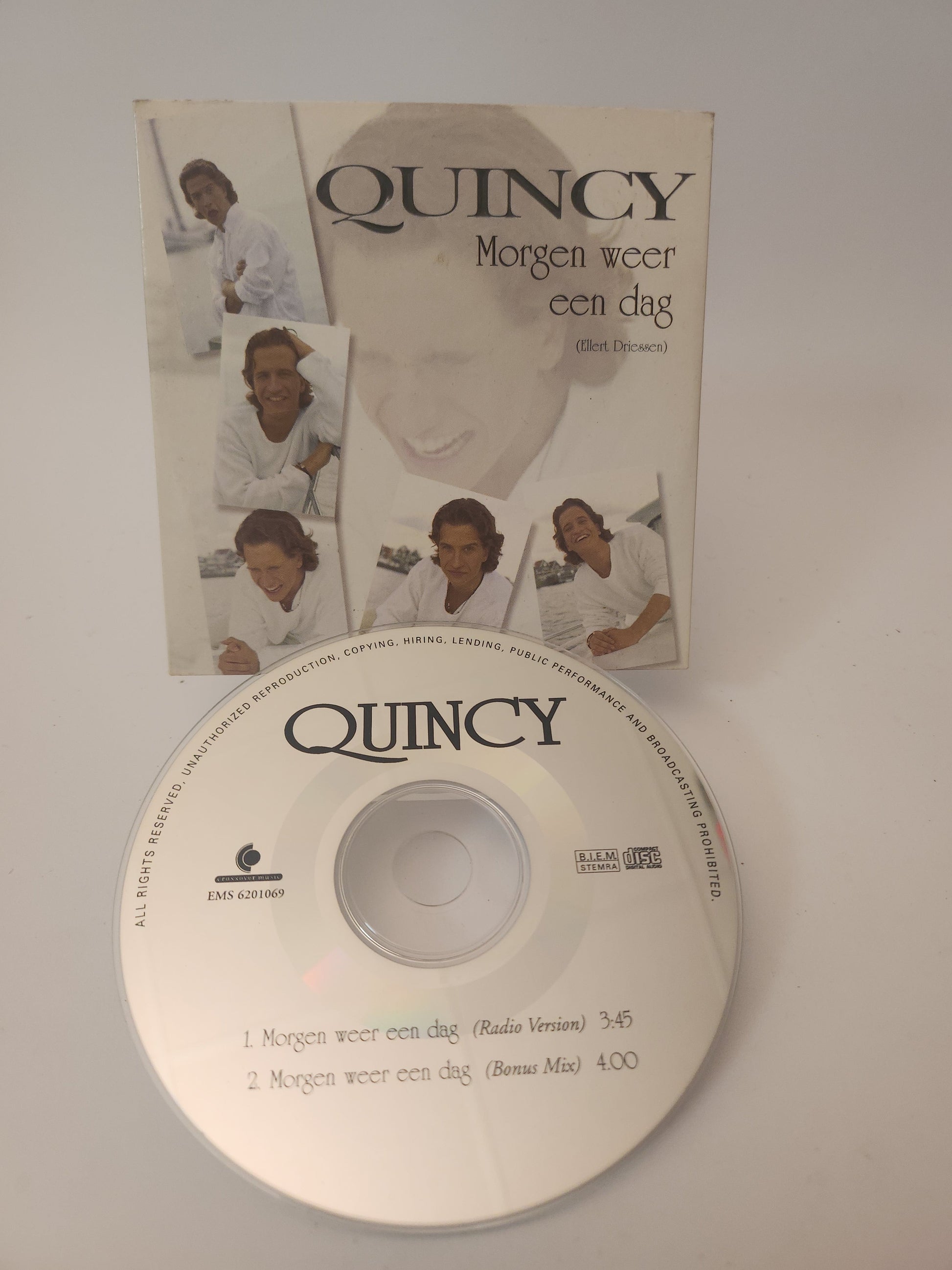 Quincy: Morgen weer een Dag CD Single - CD Single
