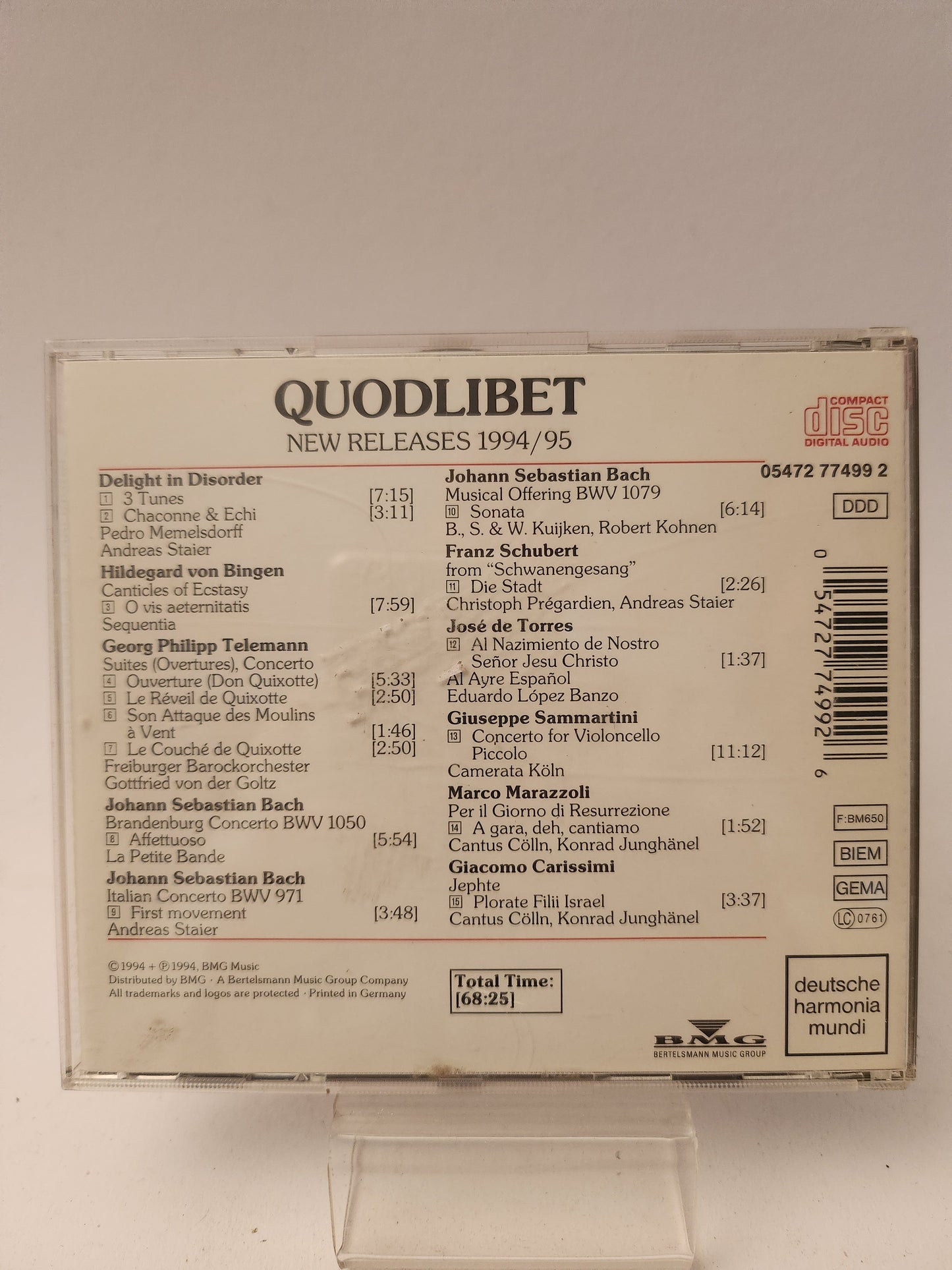 Quodlibet New Releases 1994/95 CD - Cd