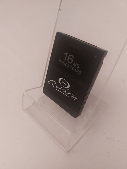 Qware 16mb Memorycard Zwart Playstation 2 - Playstation 2 Accessoires