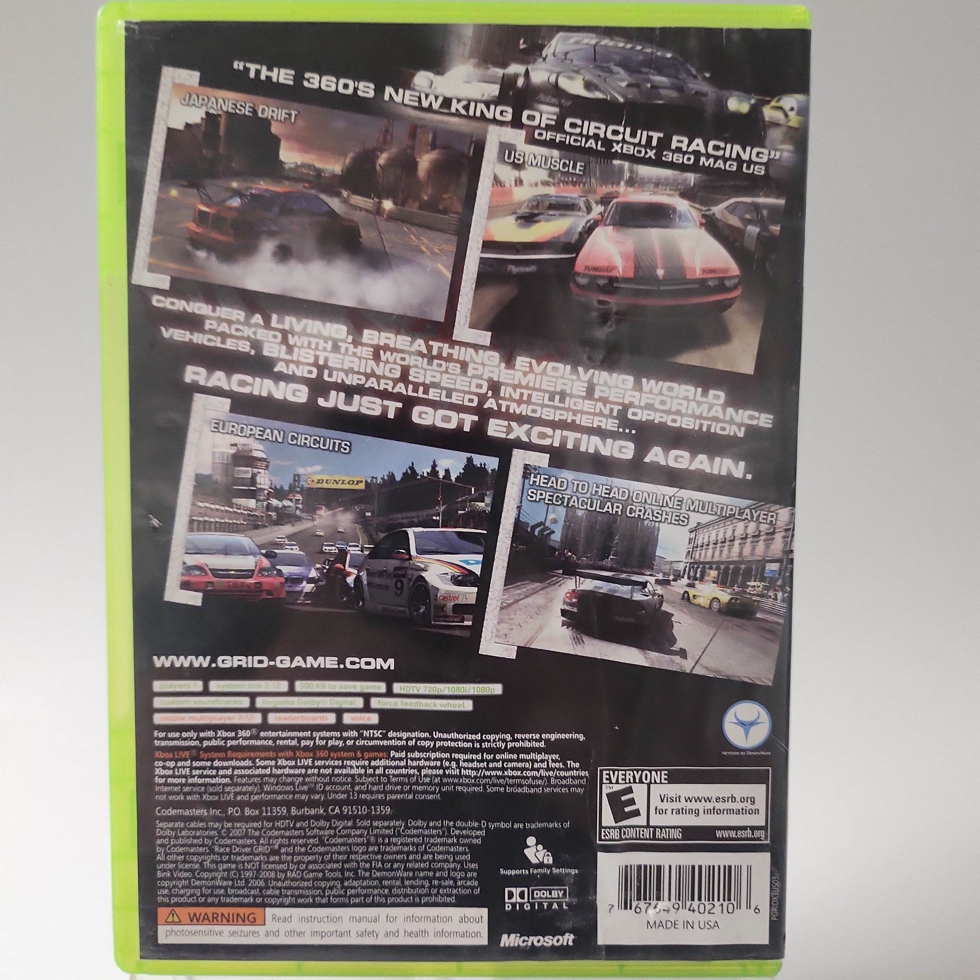 Racedriver Grid American Edition Xbox 360 - Feniks Gameshop