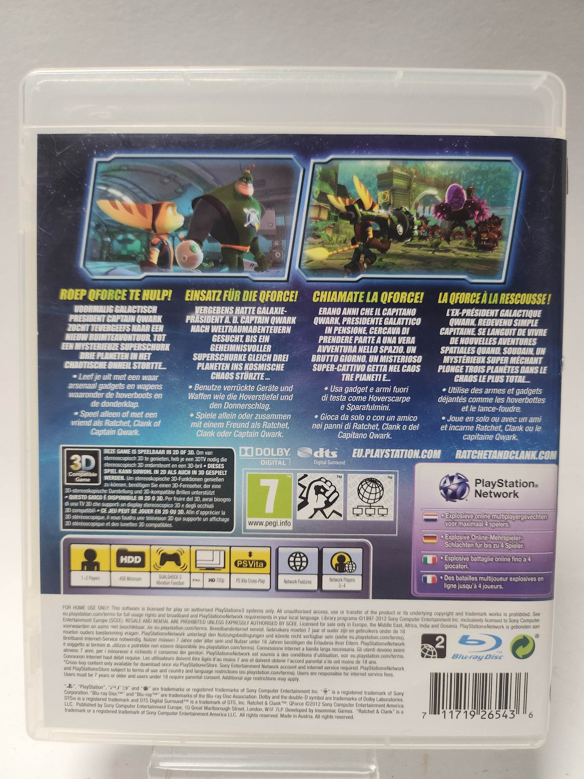 Ratchet & Clank Qforce (No Book) Playstation 3 - Feniks Gameshop