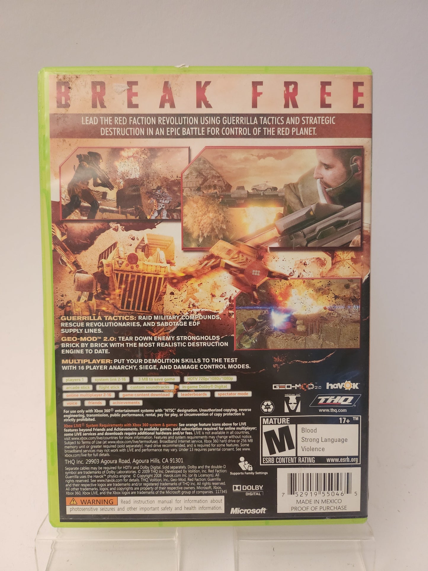Red Faction Guerrilla NTSC Xbox 360 - Xbox 360 Games