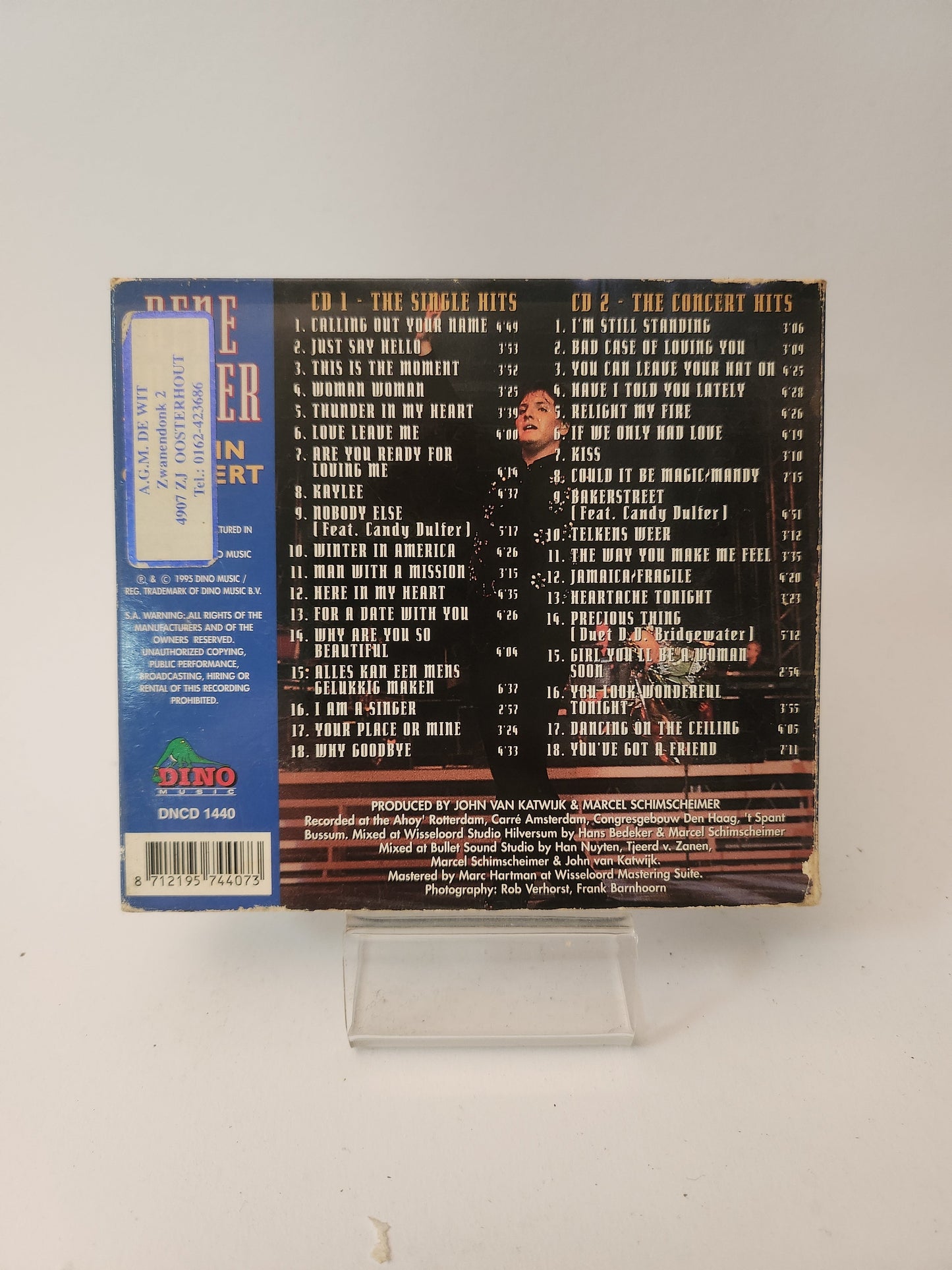 Rene Froger: Live in Concert 2 Disc Special Edition CD - Cd