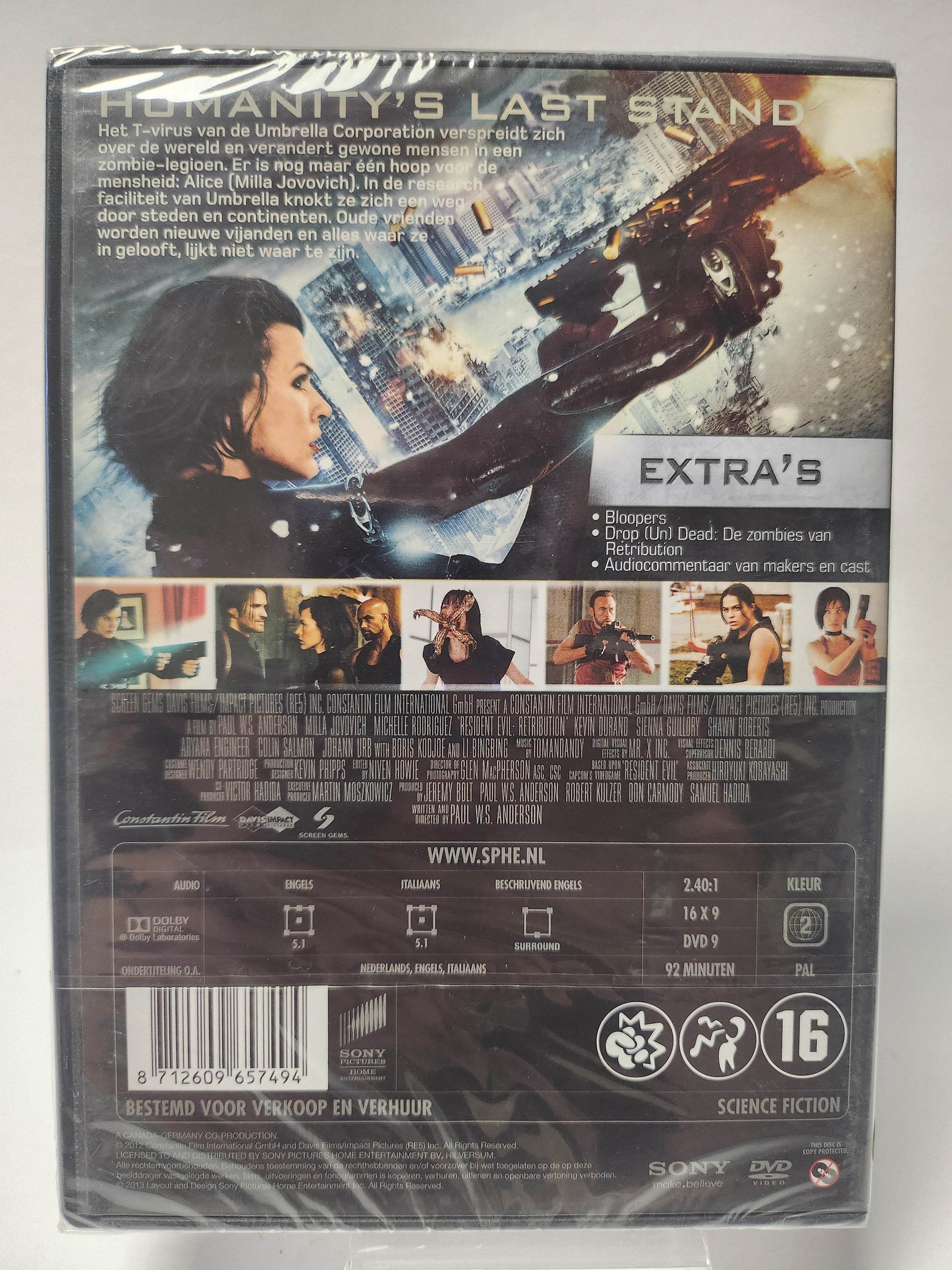 Resident Evil Retribution geseald DVD - Feniks Gameshop