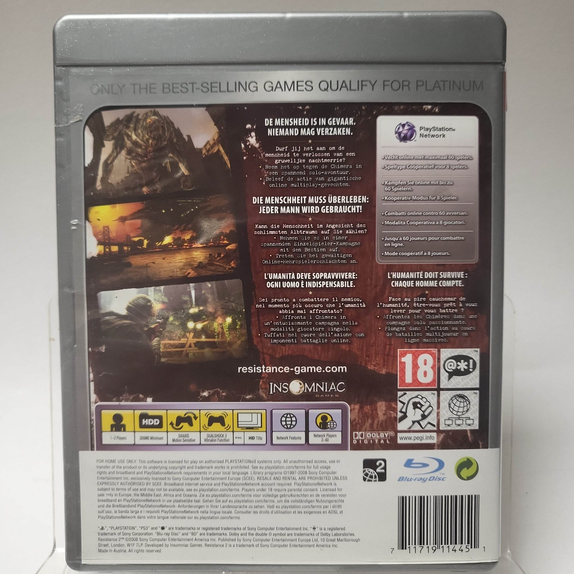Resistance 2 Platinum Edition Playstation 3 - Feniks Gameshop