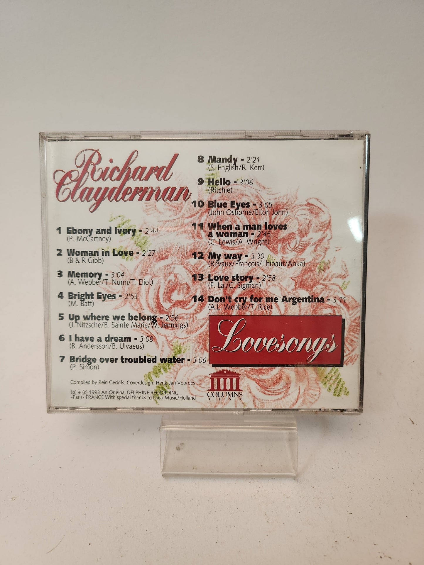 Richard Clayderman: Love Songs CD - Cd
