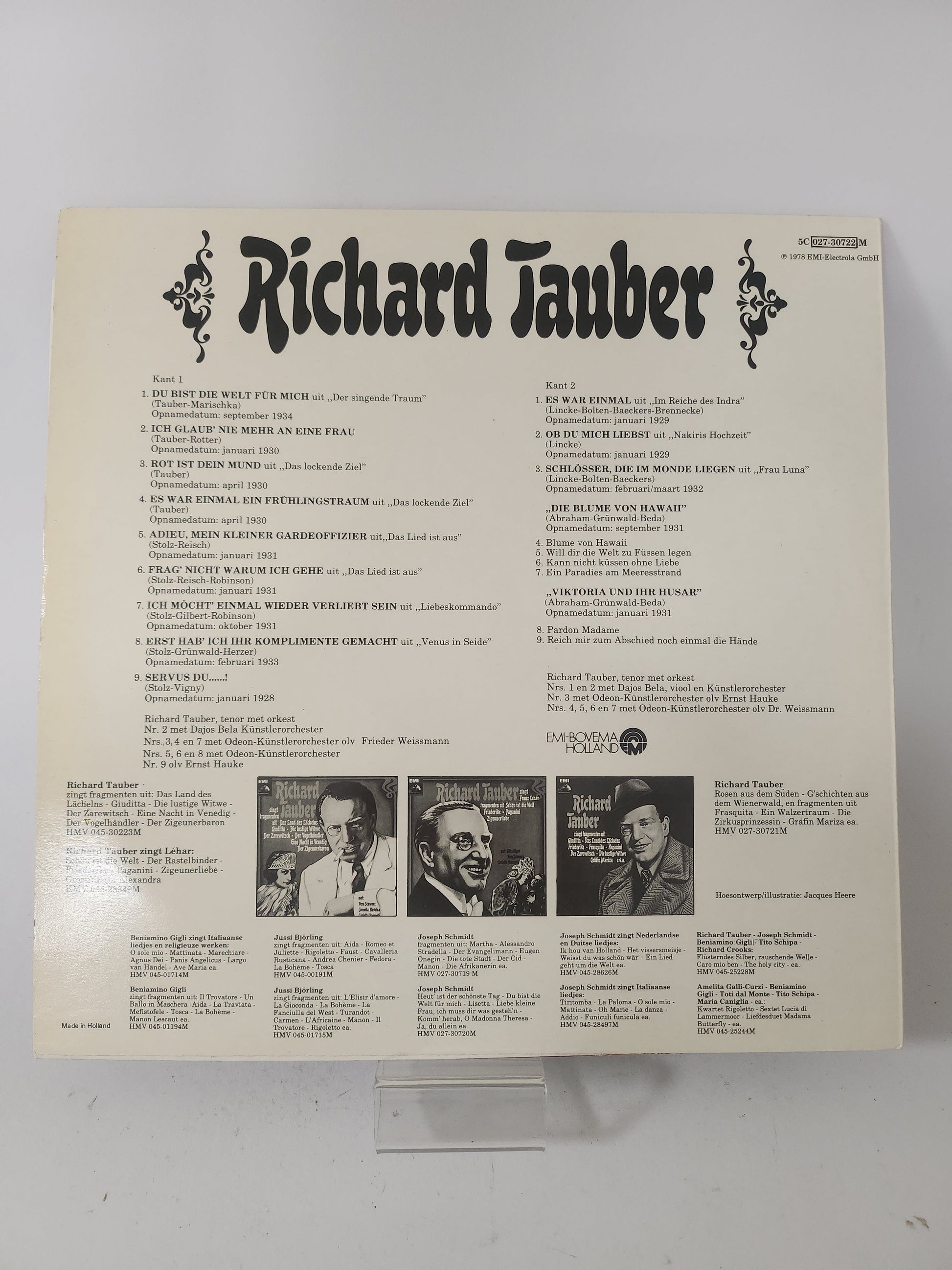 Richard Tauber zingt LP Vinyl - Lp Vinyl