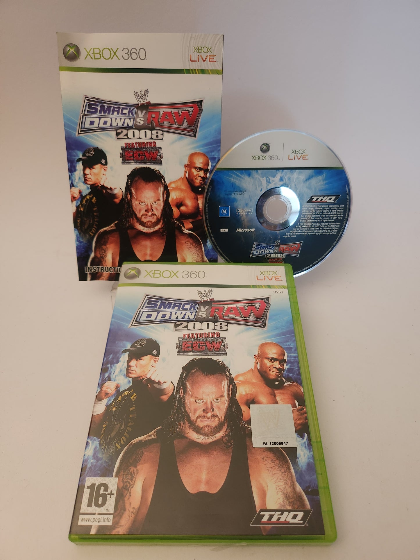 Smackdown vs Raw 2008 Xbox 360