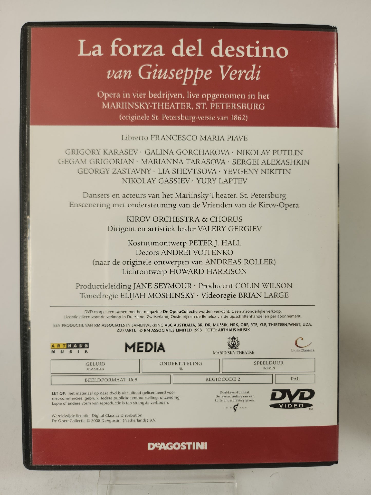 Opera Collectie 25: Verdi "la Forza del Destino" DVD Muziek