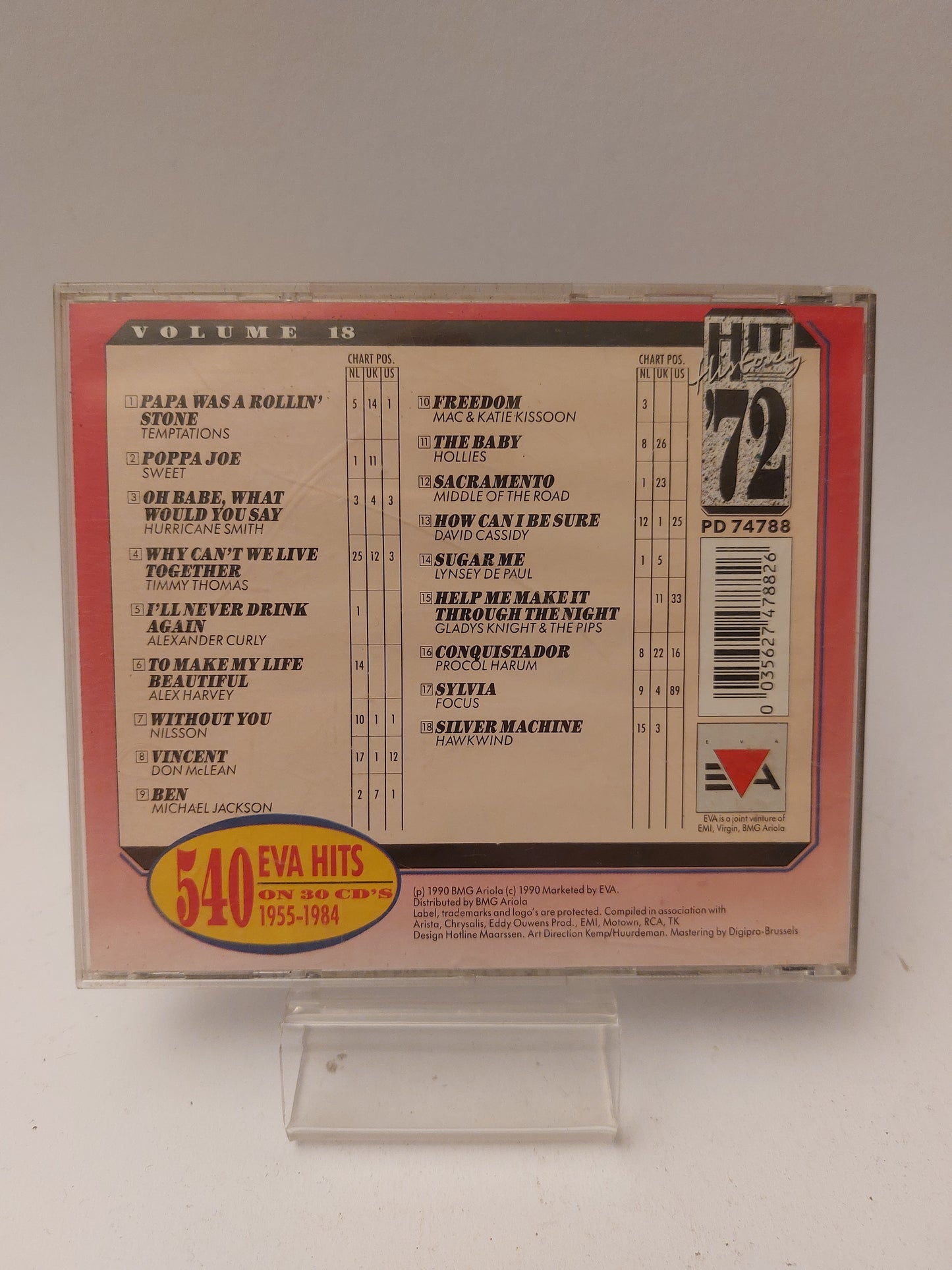 Hit History '72 Volume 18 CD
