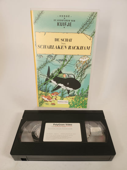 Kuifje "de Schat van Scharlaken Rackham" VHS Kids