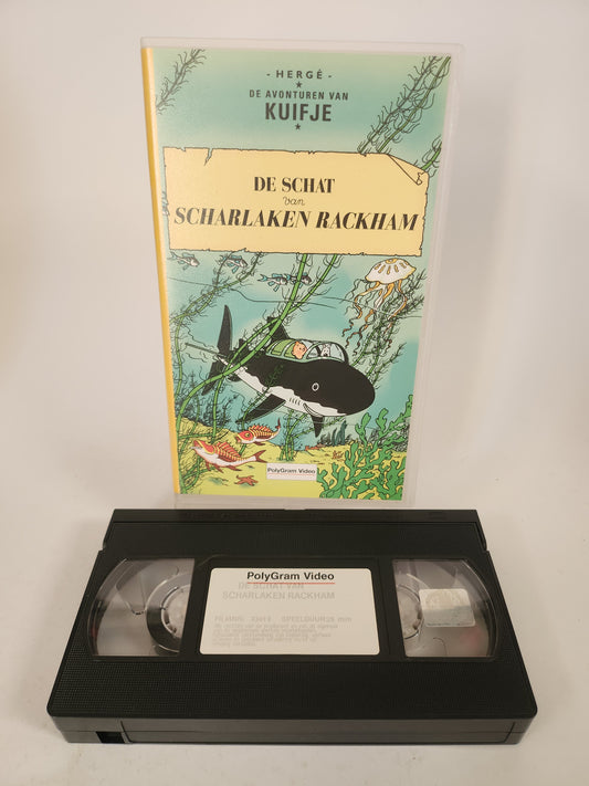 Kuifje "de Schat van Scharlaken Rackham" VHS Kids