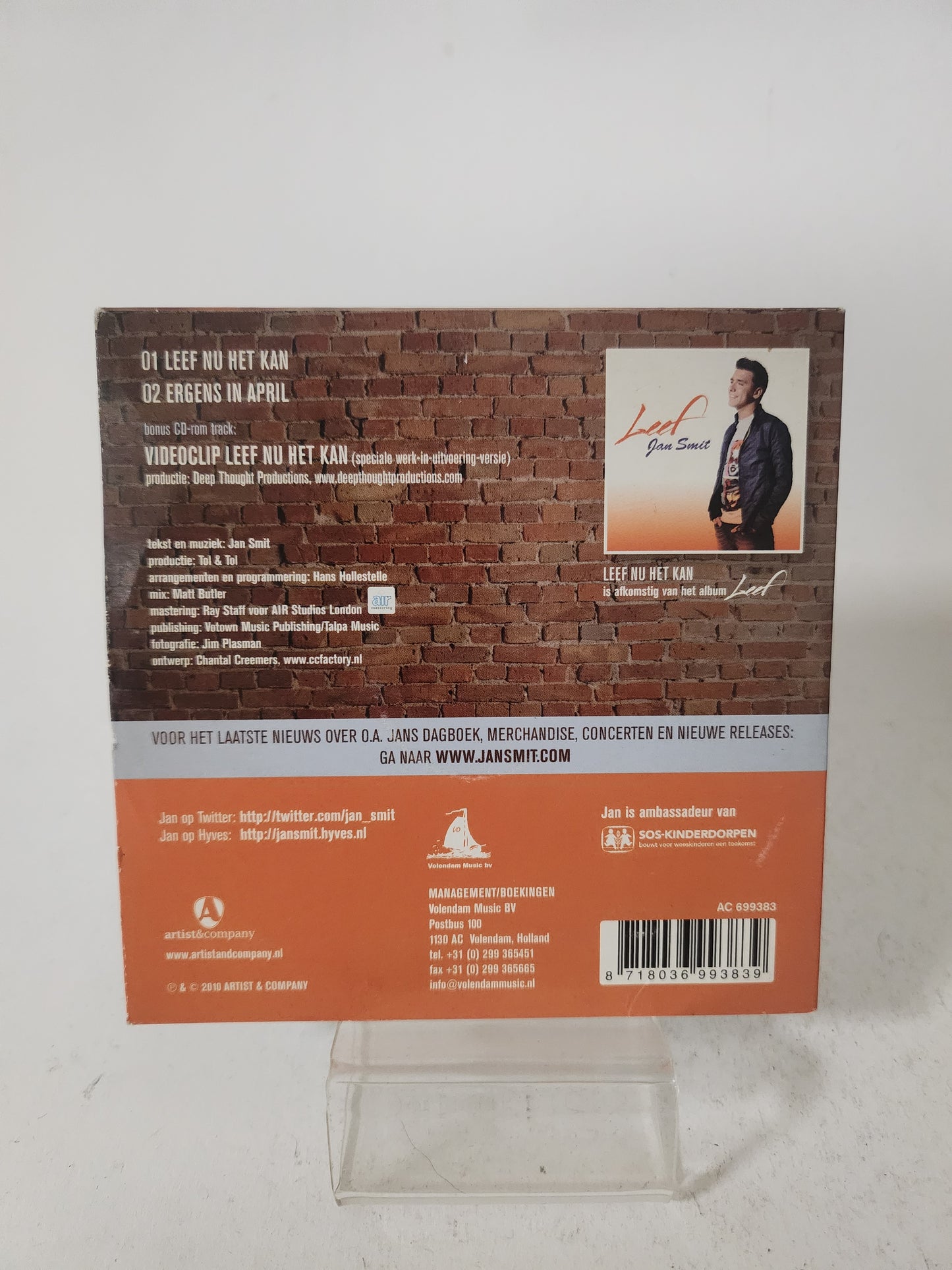 Jan Smit: Leef nu het Kan CD Single