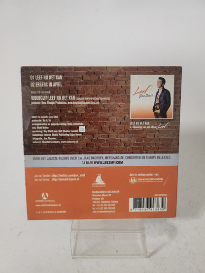 Jan Smit: Leef nu het Kan CD Single