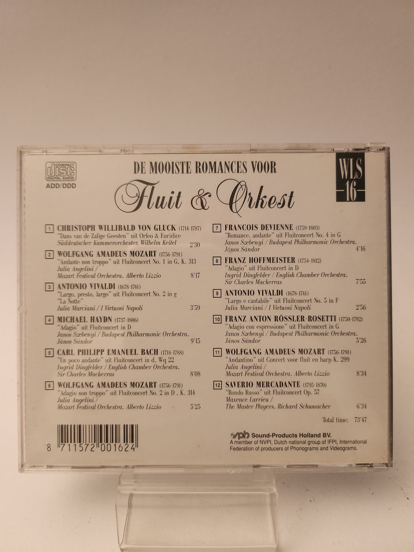 De Mooiste Romances voor Fluit & Kerst CD