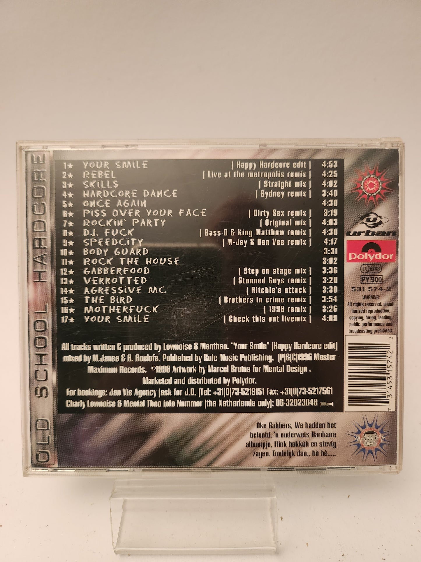 Charly Lownoise & Mental Theo: Oldschool Hardcore CD