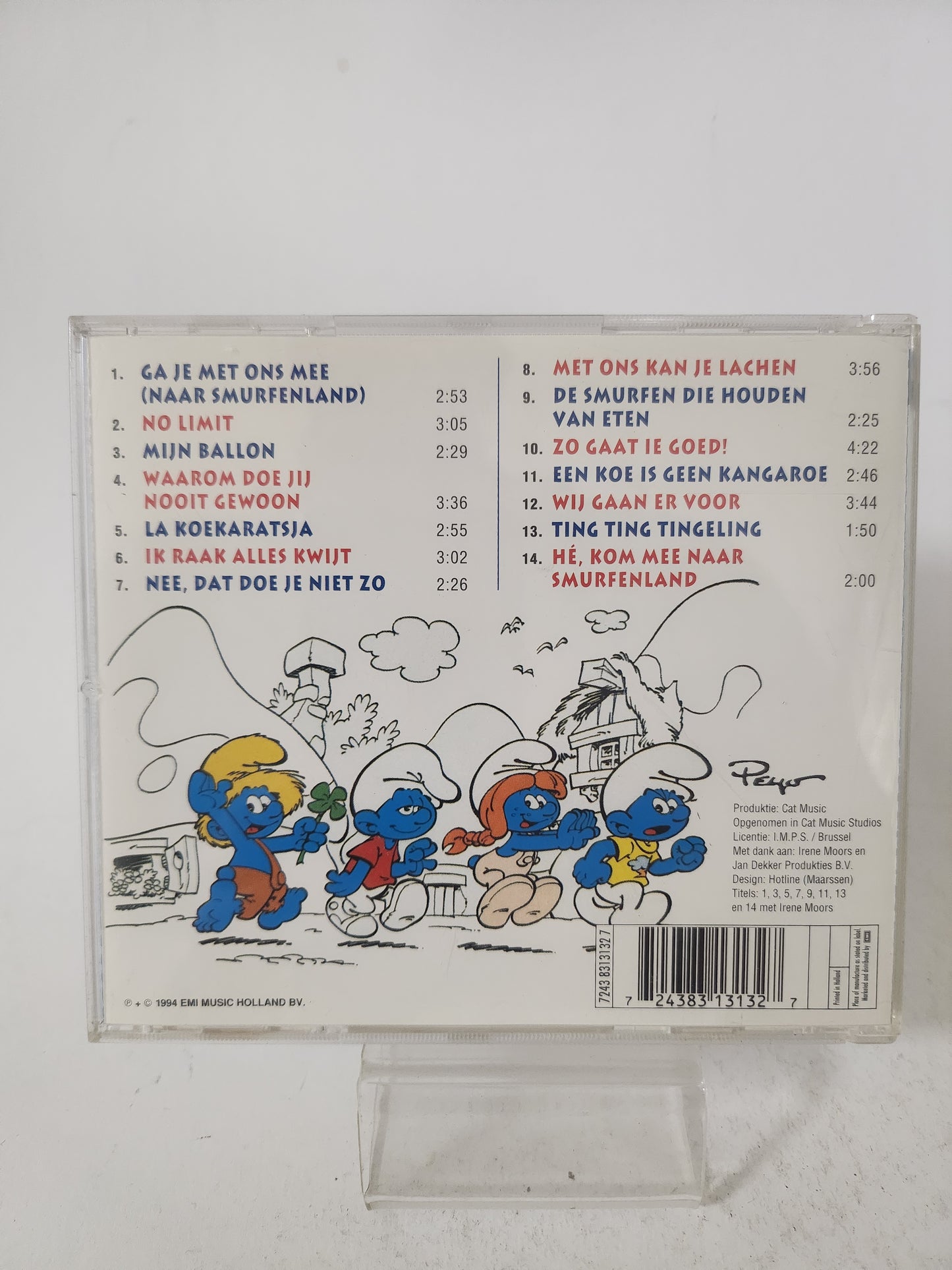 Irene Moors & de Smurfen: Ga Je Mee Naar Smurfenland CD