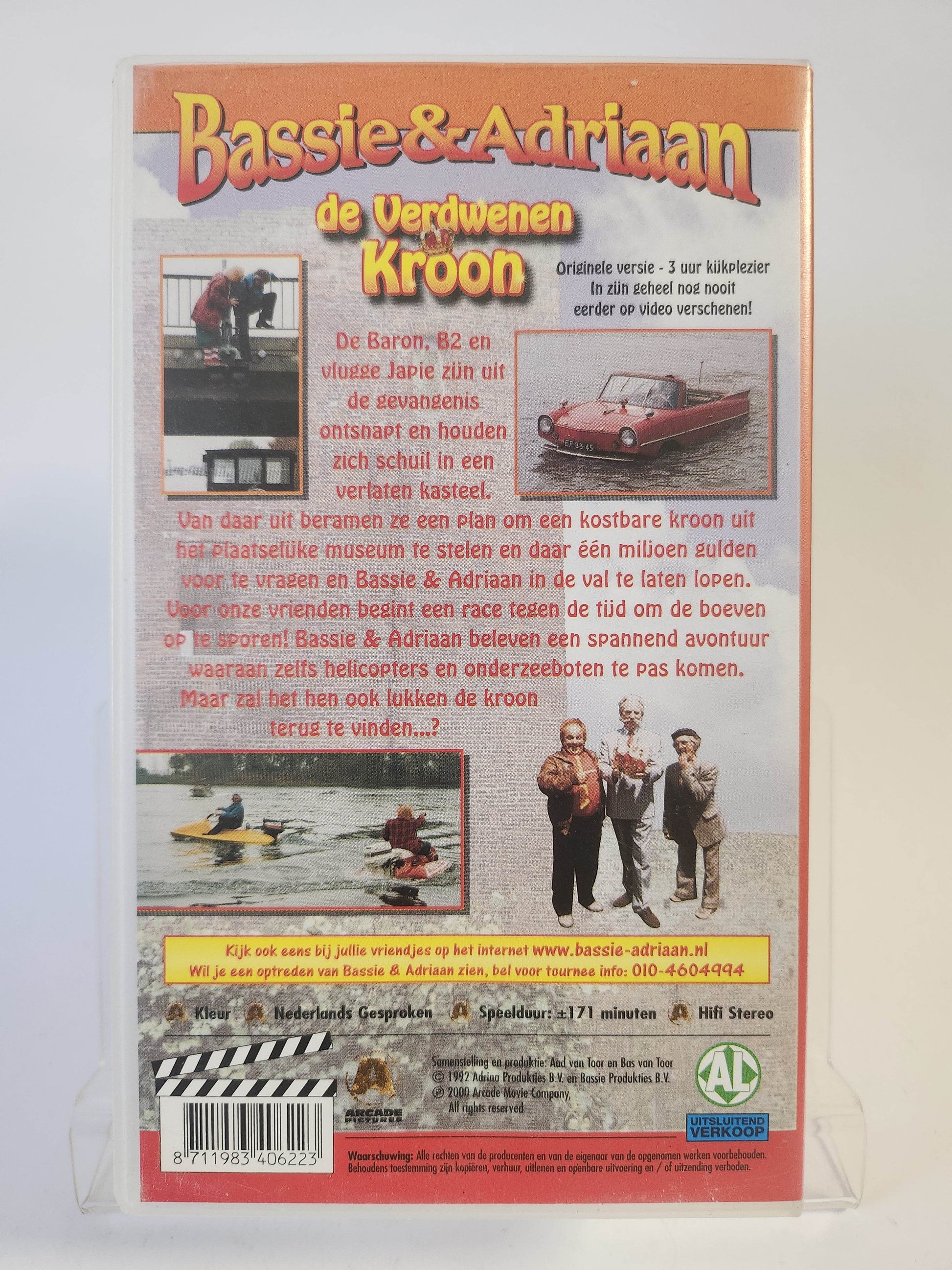 Bassie & Adriaan de Verdwenen Kroon VHS - Feniks Gameshop